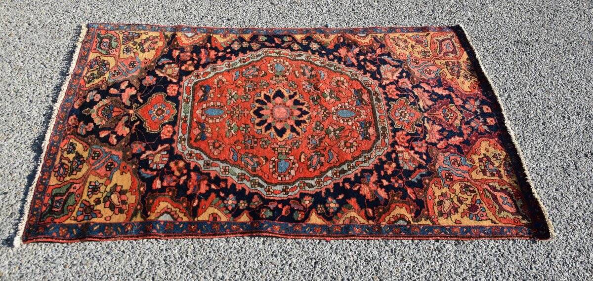 Persian oriental carpet, ancient Iranian Malayer: 0.90 x 1.40 metres