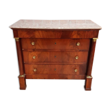 Half-column Empire chest of drawers