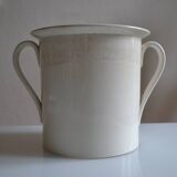 Très gros pot ancien en faïence de Sarreguemines