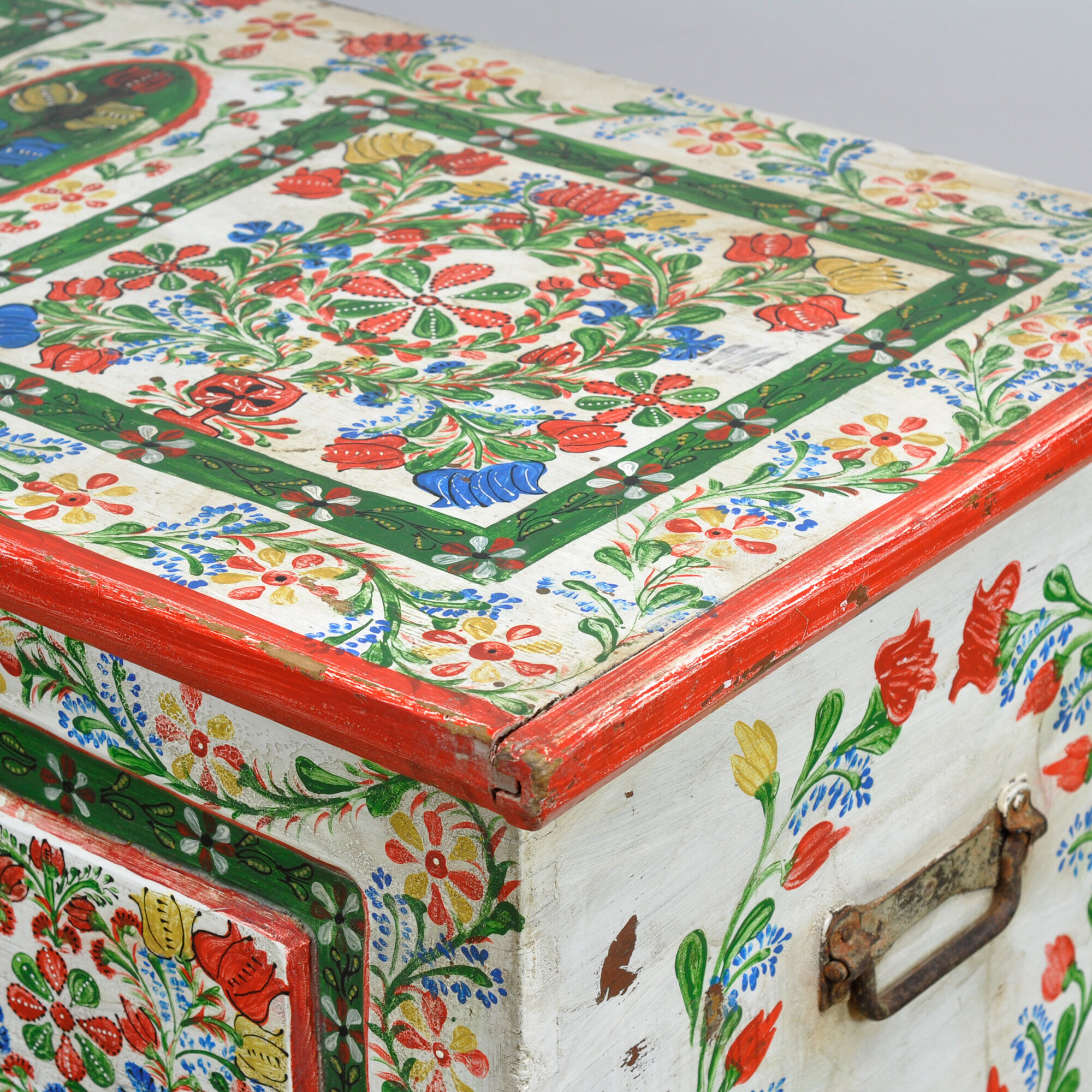 Folk art bridal chest, dated 1948