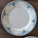 5 ironstone plates from Sarreguemines