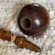 Old bilboquet in turned wood