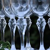 Set 6 vintage French glasses - Cristal d'Arques model Verneuil cira 1985