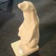 Art Deco Cracked Ceramic Polar Bear Statue