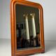 Faux bois antique mirror