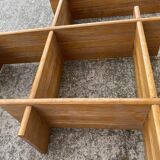 Small vintage modernist asymmetrical wall shelf 1980