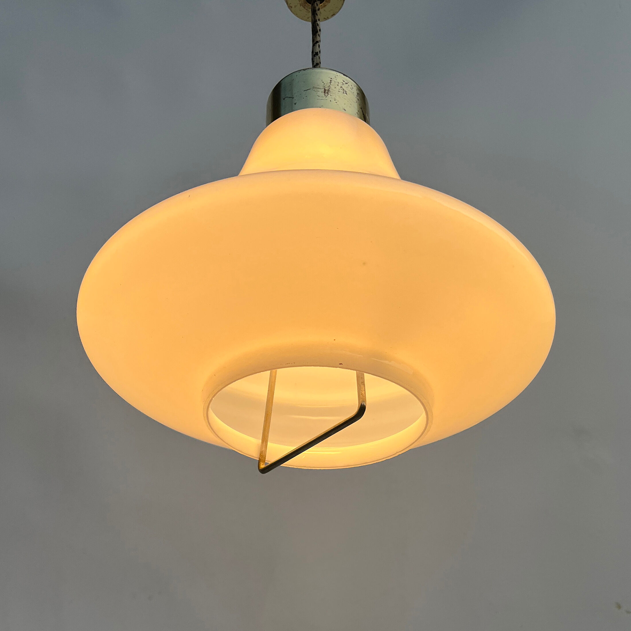 Hanging lamp, Kamenický Šenov, Czechoslovakia, 1950s