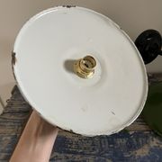 Pair of vintage wall lamps enamelled sheet metal