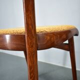 Vintage walnut dining chairs by Mier Topolcany, Czechoslovakia, 1960s, set of 4