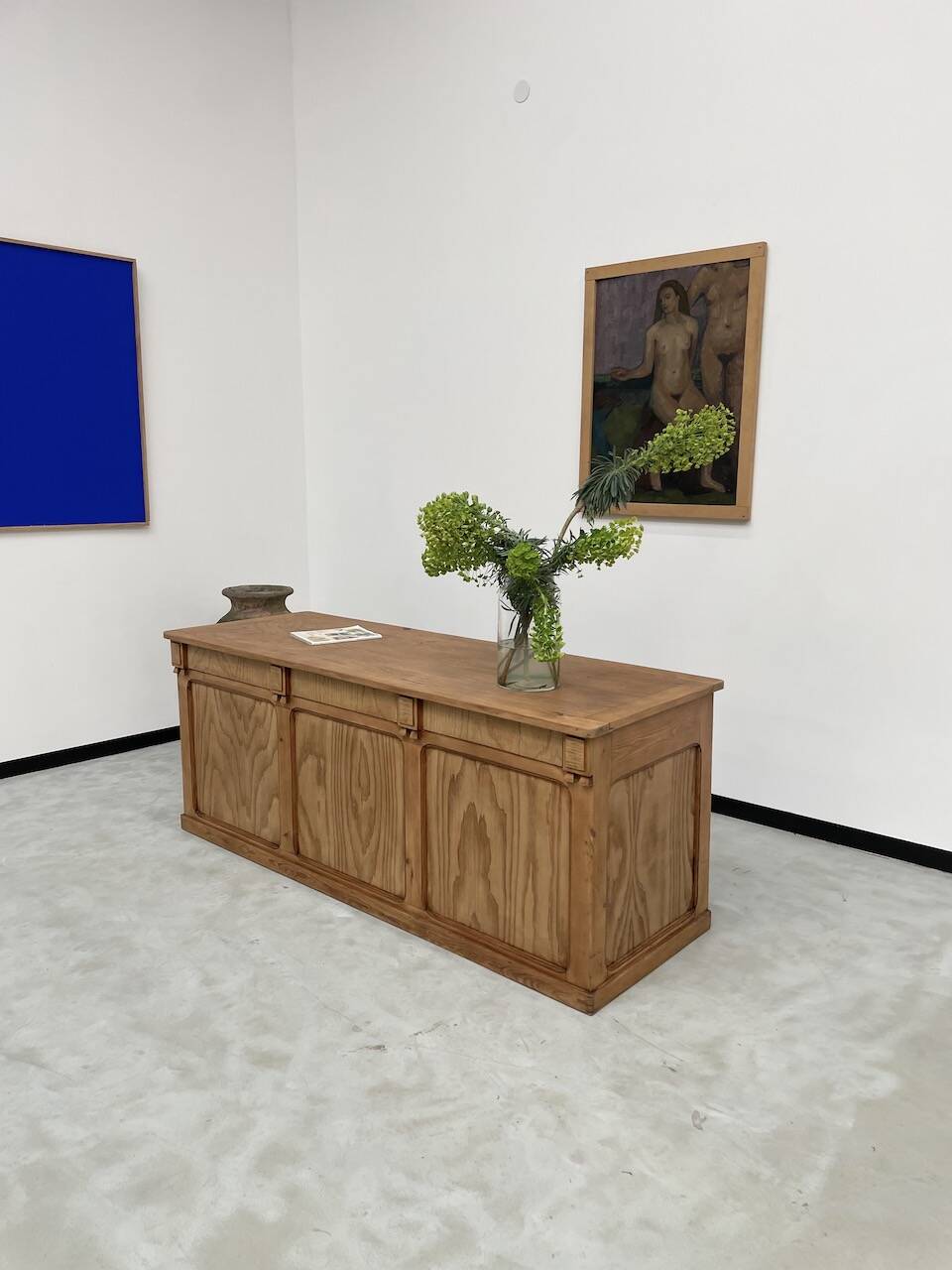 2m central island pine counter