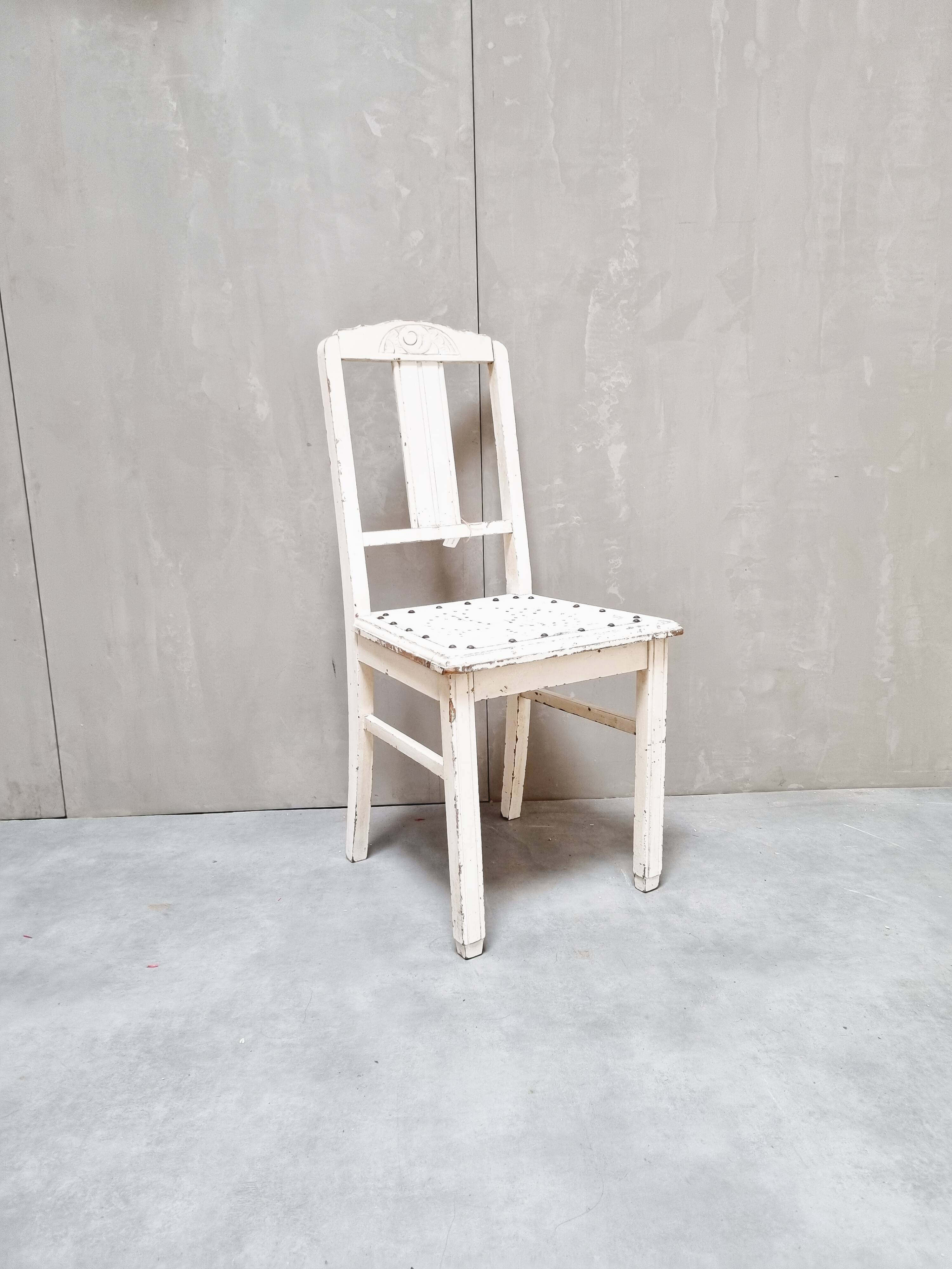 Old patinated wooden chair