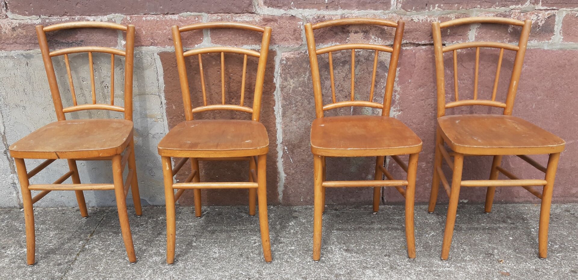 Chaises bistrot (Lot de 4 chaises)