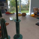 Candlesticks with candles
