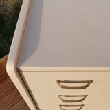 Vintage compass feet chest of drawers
