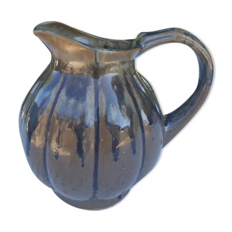 Enamelled stoneware pitcher