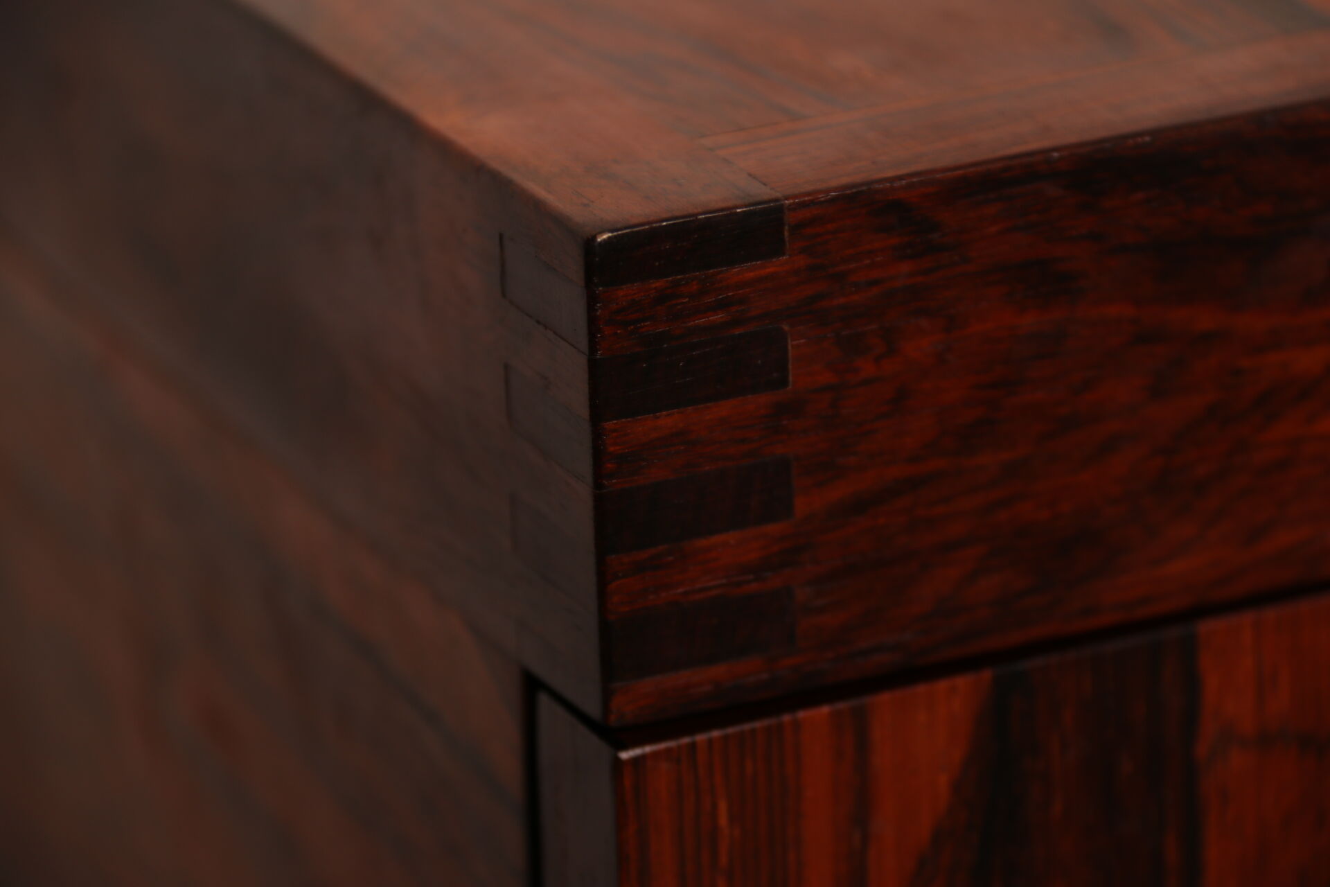 Cube bar in rio-rosewood  designed by Rolf Hesland  for Bruksbo Tegnekontor - Norway - 1960's