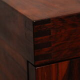 Cube bar in rio-rosewood  designed by Rolf Hesland  for Bruksbo Tegnekontor - Norway - 1960's