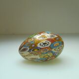 Murano Millefiori egg paper press golden powder