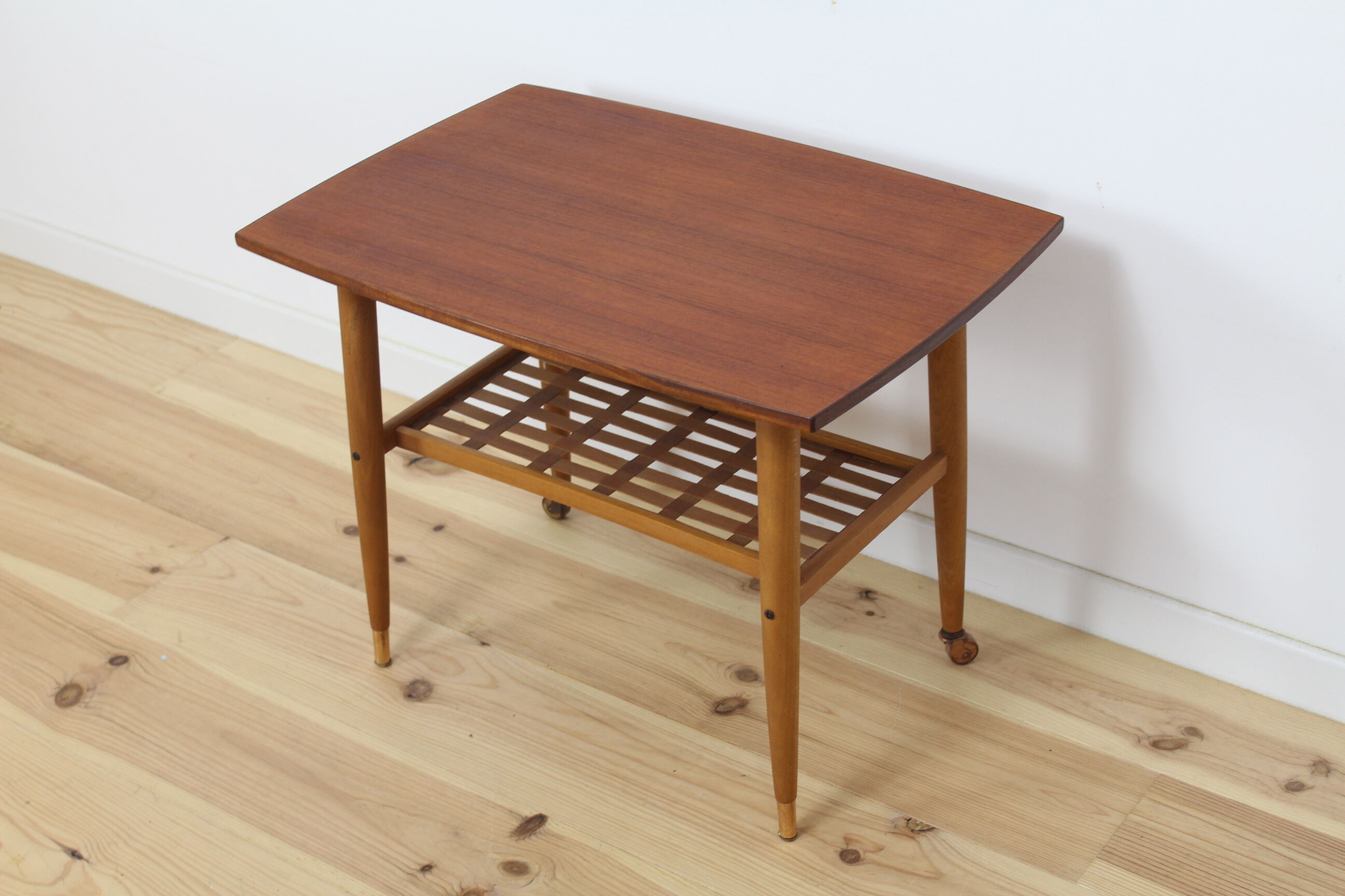 Scandinavian side table, in teak, by Alberts Tibro.