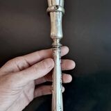 Nécessaire à gigot en métal argenté de style Rocaille