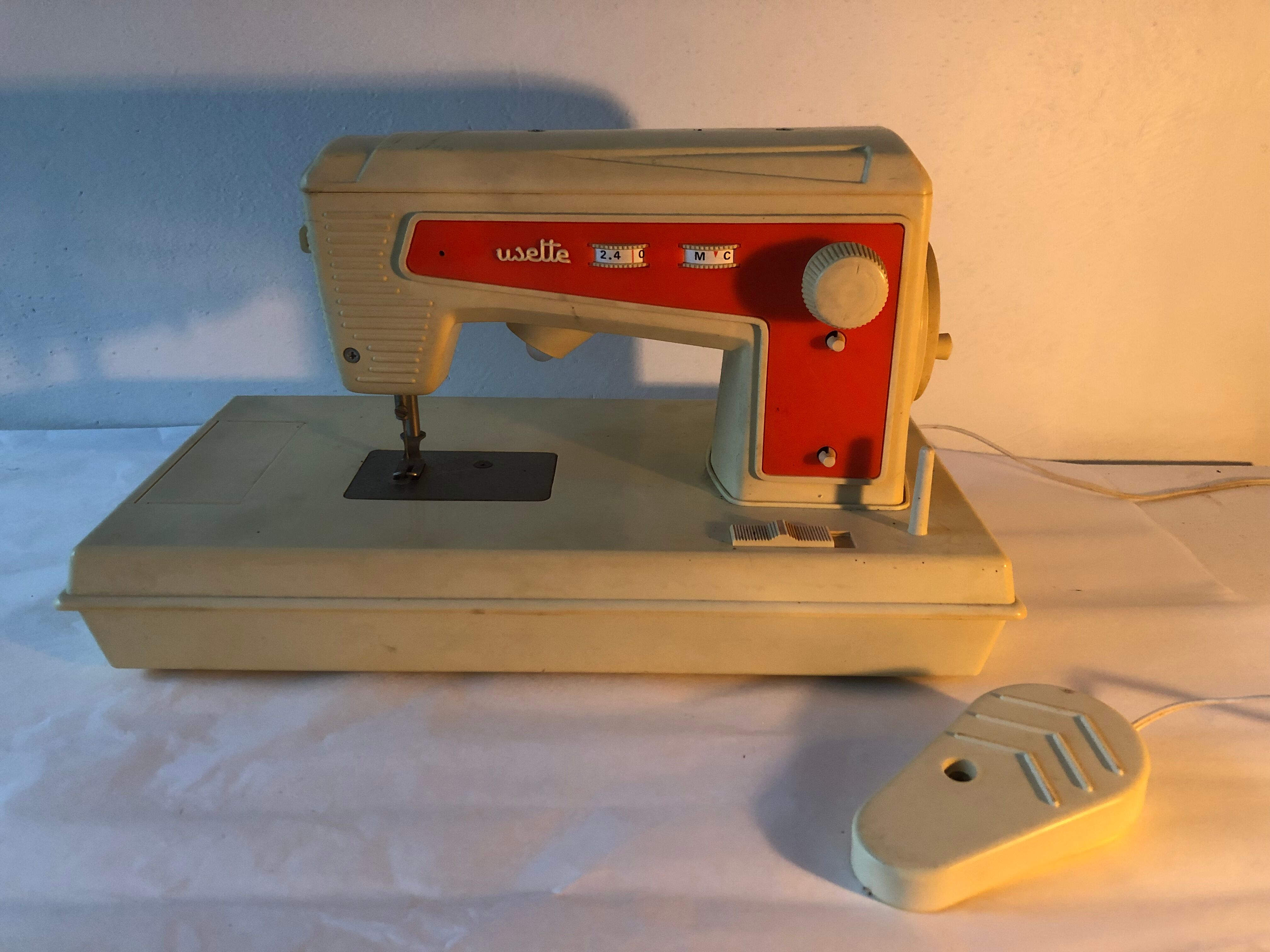 Old toy sewing machine, vintage