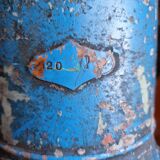 Pichet, bidon, vase à fleurs ancien, bleu azur