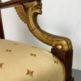 Fauteuil haut Empire français ancien