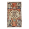 Petit tapis turc vintage 92x52 cm, Short Runner, Tribal, Shabby, Mini Tapis