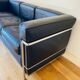 LC2, Le Corbusier for Cassina, Threeseater, Chrome and Leather