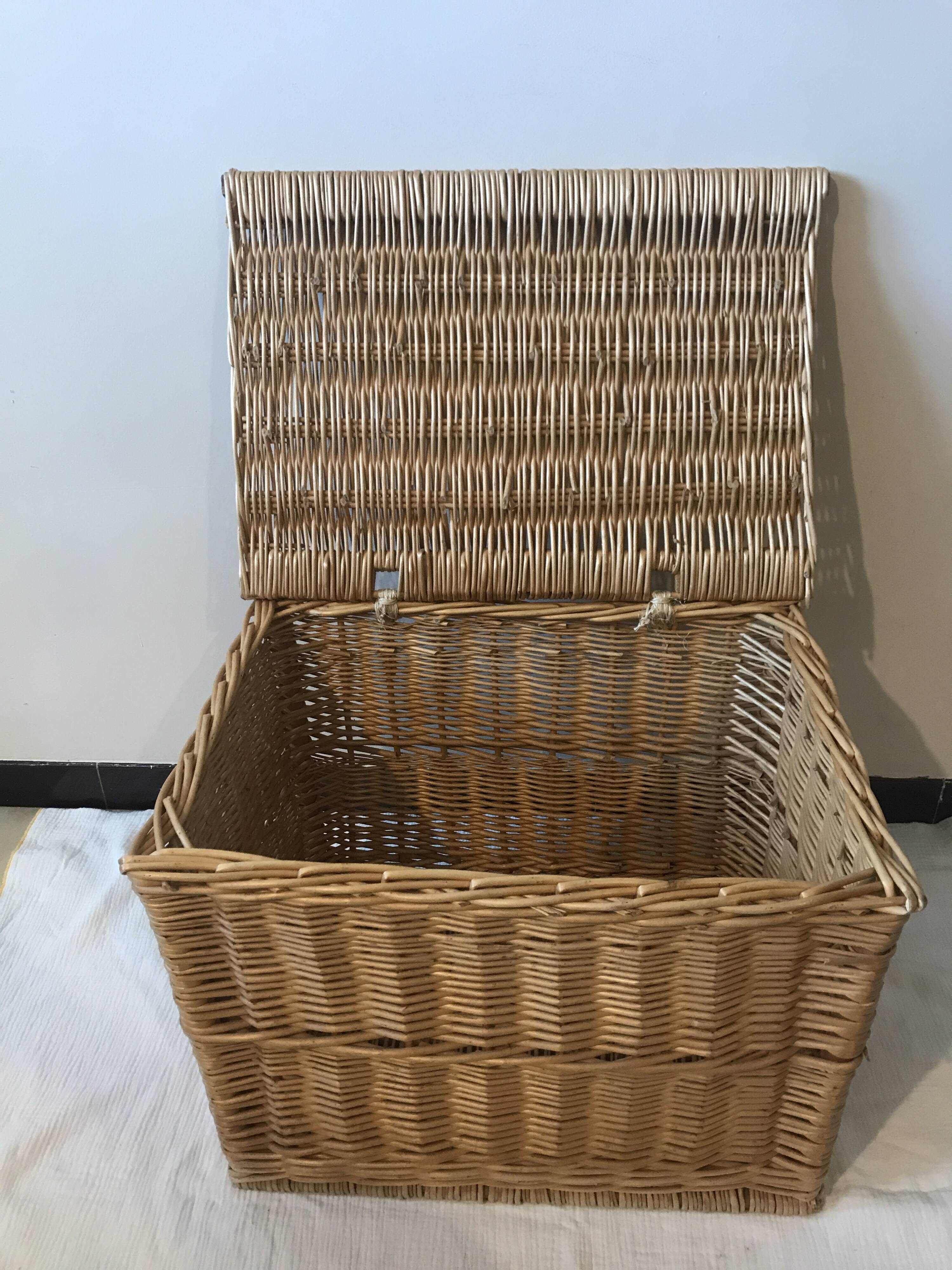 Wicker toy box
