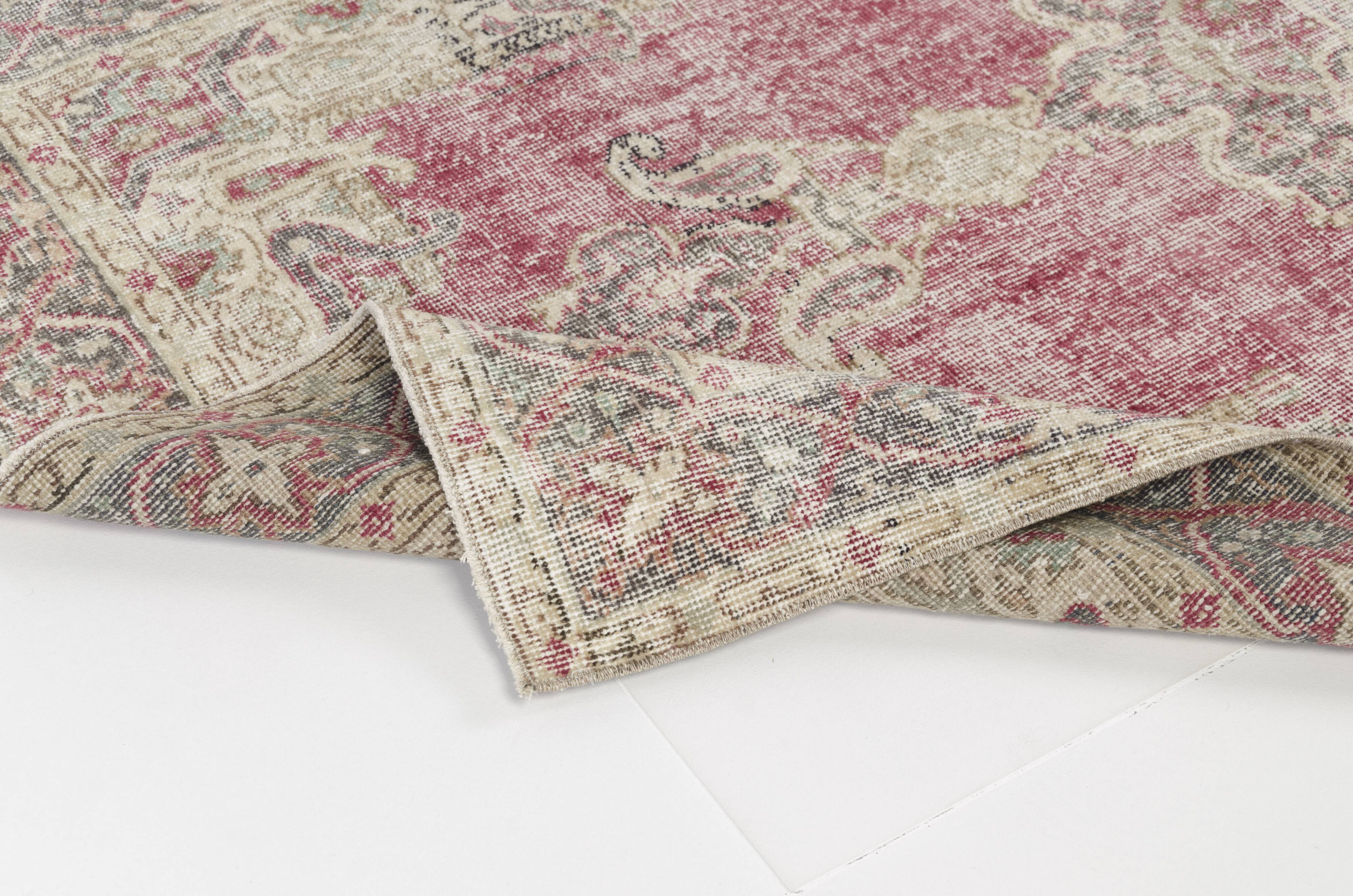 Geometric Handknotted Wool Carpet