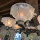 Ezan Art Deco 6-light chandelier