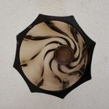 Luminarc twisted vase in smoked glass 1970s