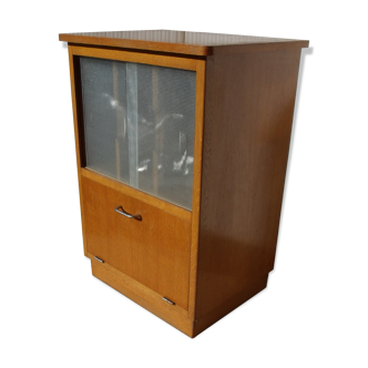 1950 showcase storage disks books vintage hifi furniture
