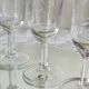 6 engraved antique champagne flutes