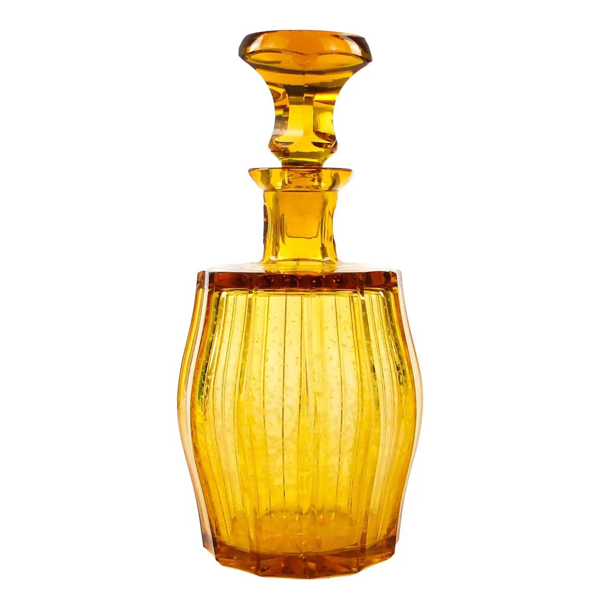 Carafe, Art Deco, crystal, Moser, Czechoslovakia, 1950s
