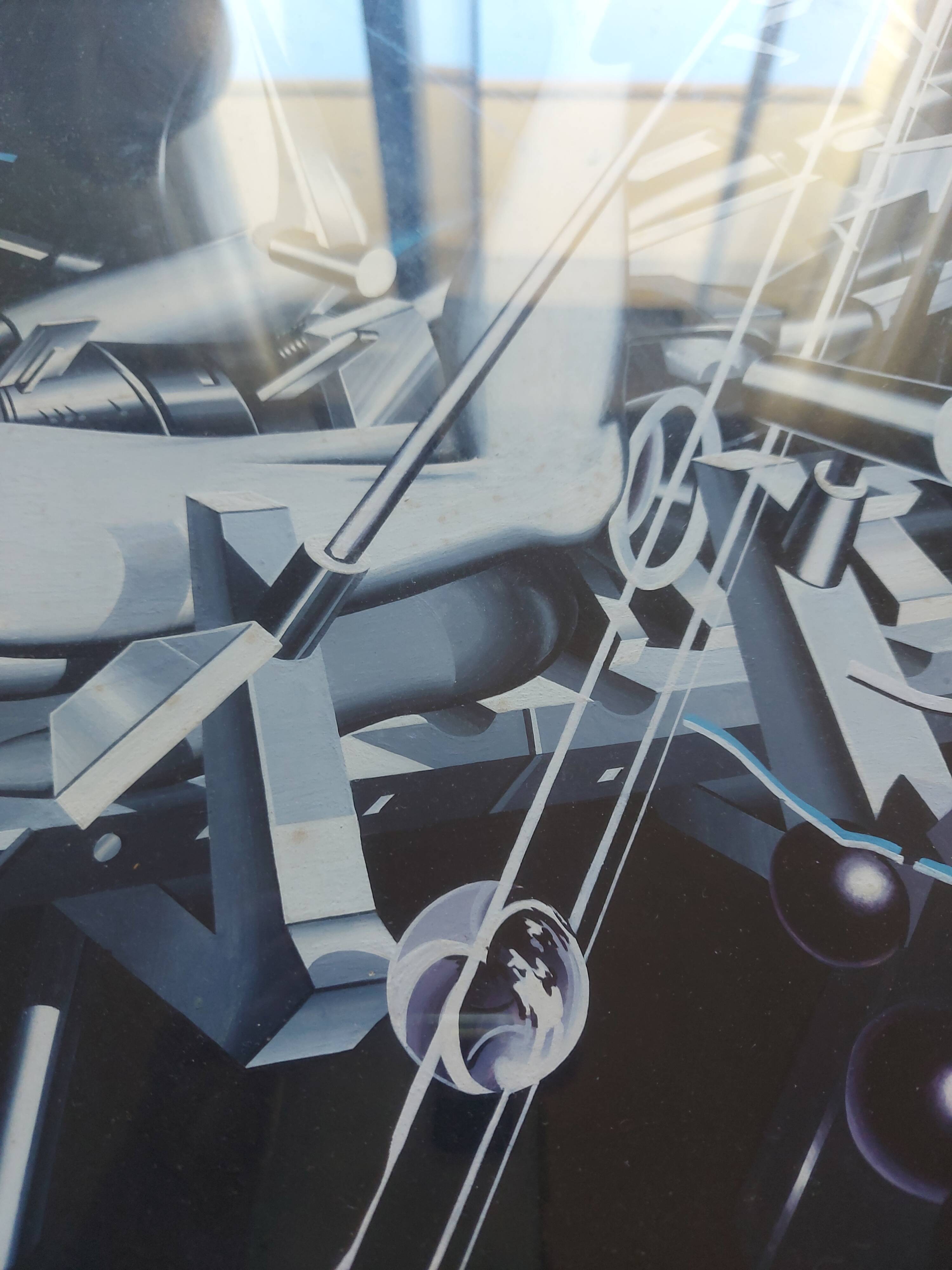 Modernist painting by Francisco Melo 1983