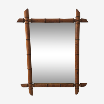 Miroir en bambou 60x48 cm