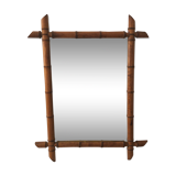 60x48 cm bamboo mirror