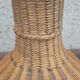 Vase bouteille vintage en osier