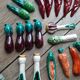 Lot 20 holder knives slurry Vegetables