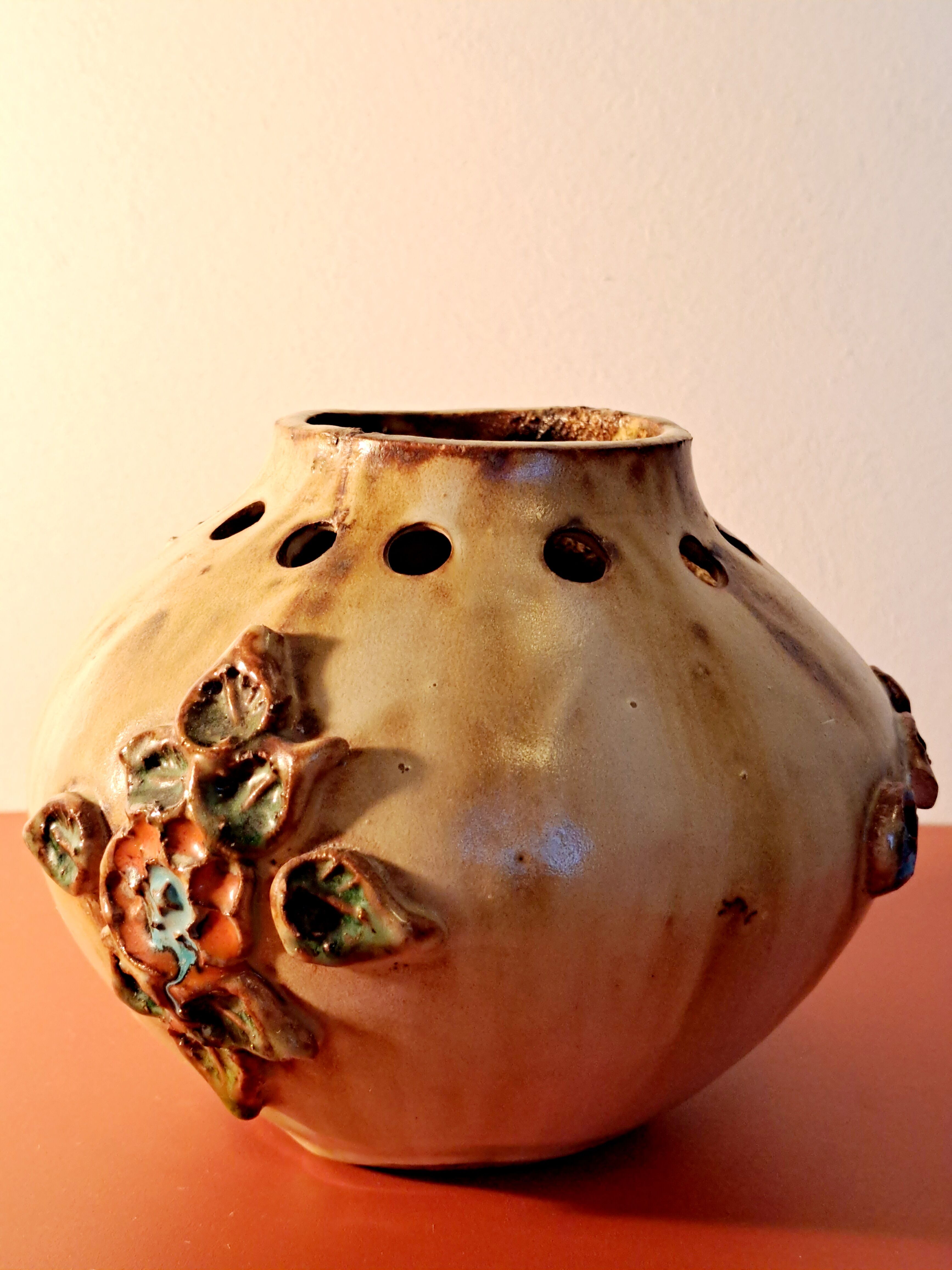 Vallauris ceramic vase 1970