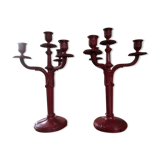 Paire de candelabres