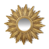 Gold Leaf Sunburst Mirror (Resin, 56cm)