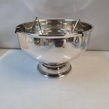 Silver-plated metal champagne bucket