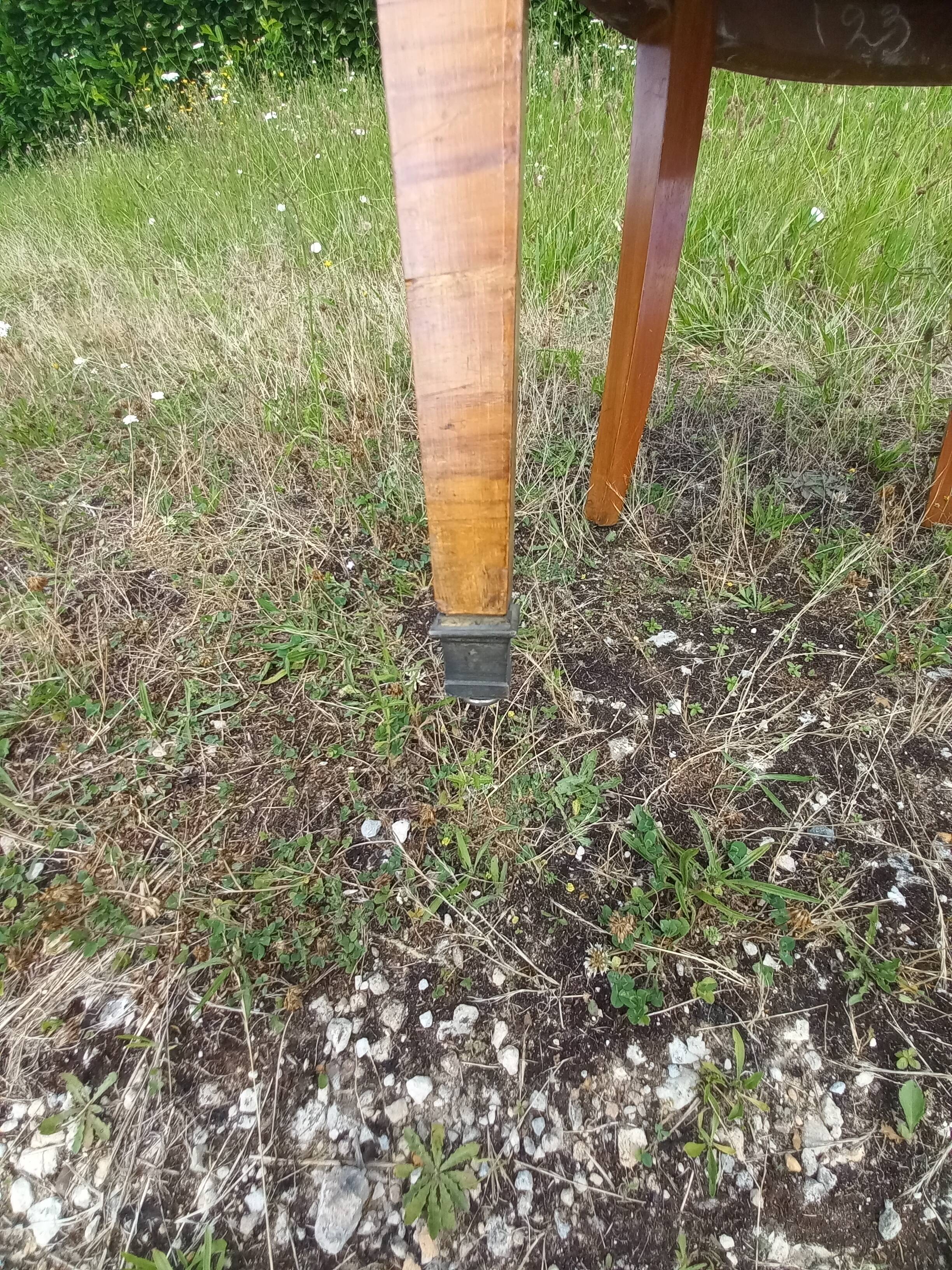 Rosewood and bronze office chair
