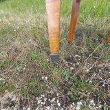 Rosewood and bronze office chair