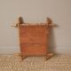 Vintage bamboo wooden mirror with retro bohemian spirit