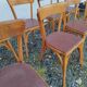 Set of  8 chairs bistro bar kitchen wood