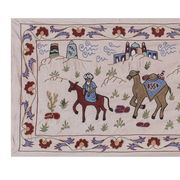 Tapis noué à la main, tapis turc vintage 54x190 cm